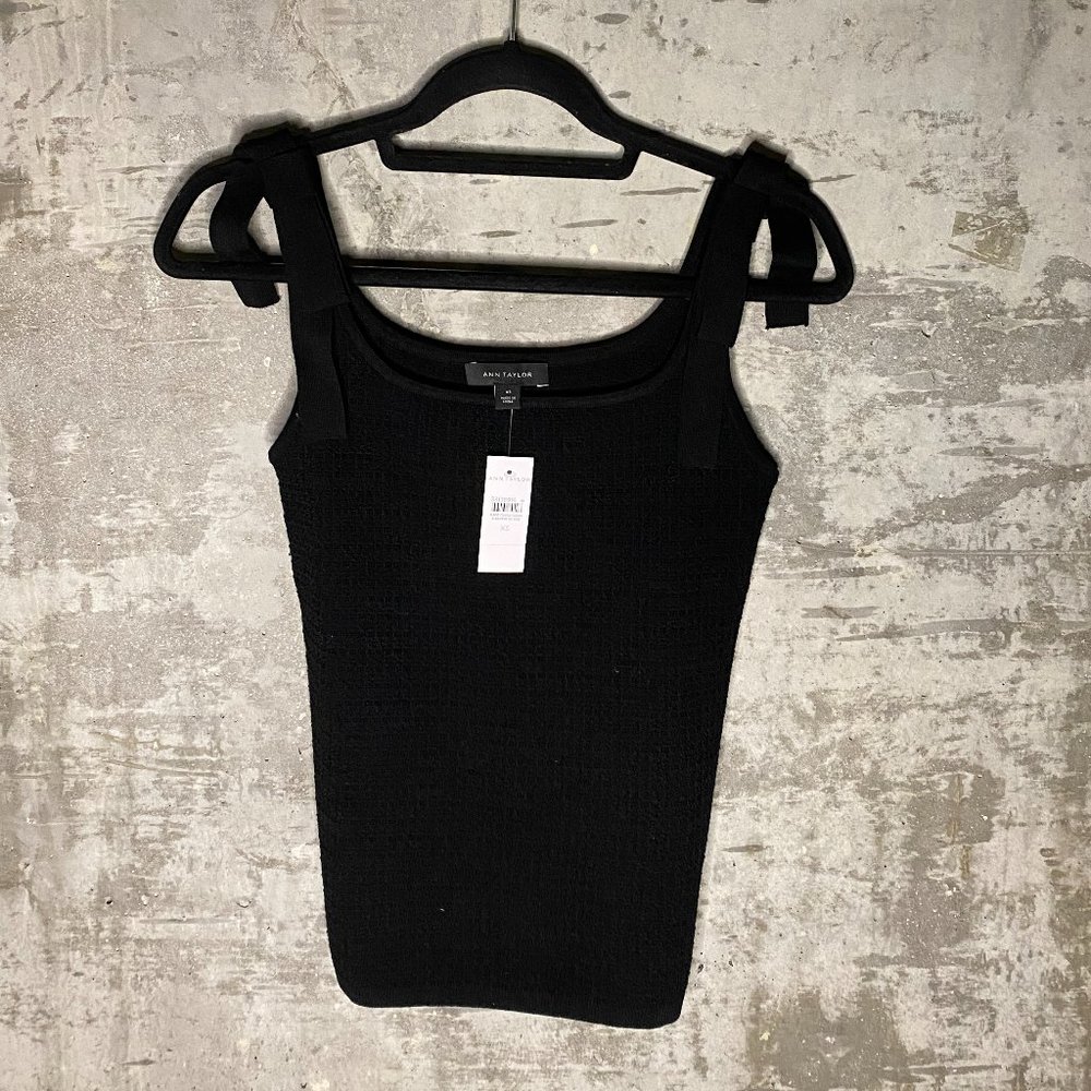 Ann Taylor Tie Shoulder Sweater Shell